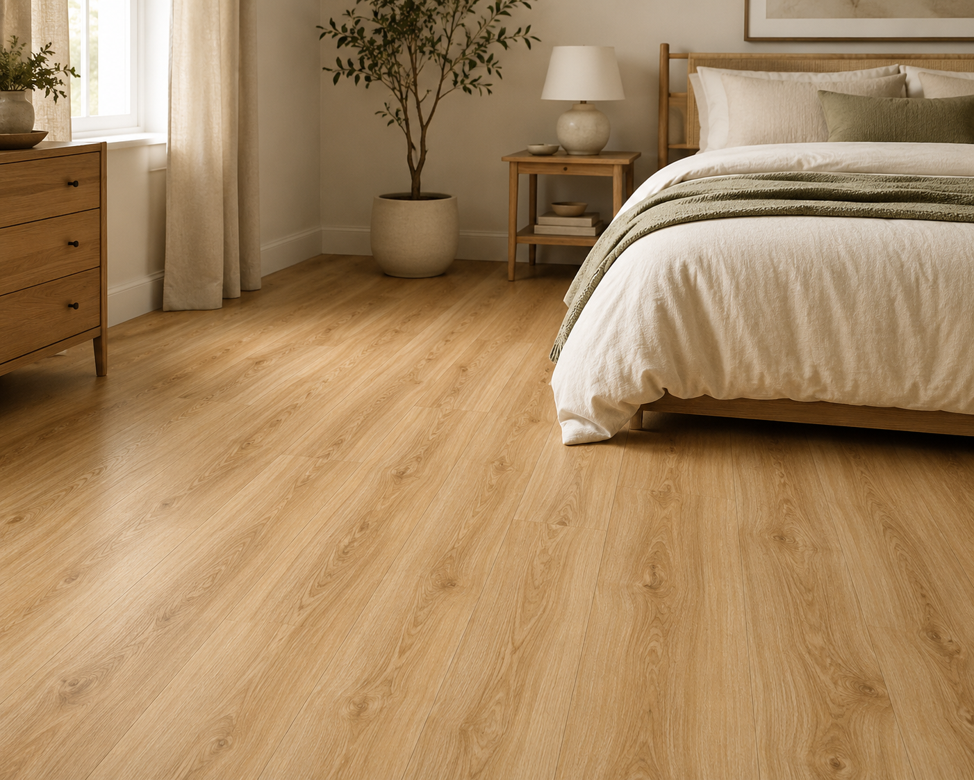 SPC waterproof flooring plank, oak finish, Nepal